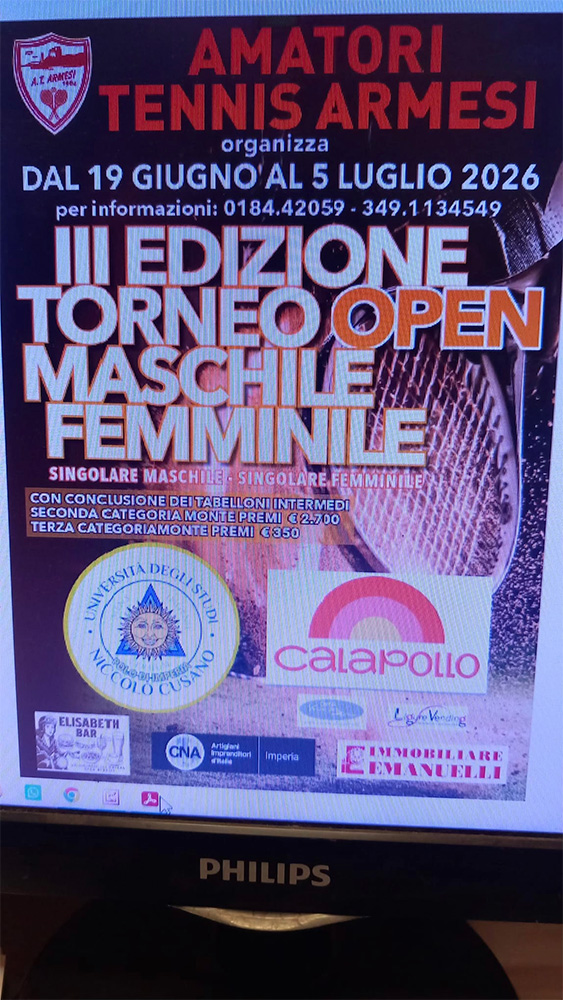 AT ARMESI | Torneo OPEN Giugno/Luglio 2026